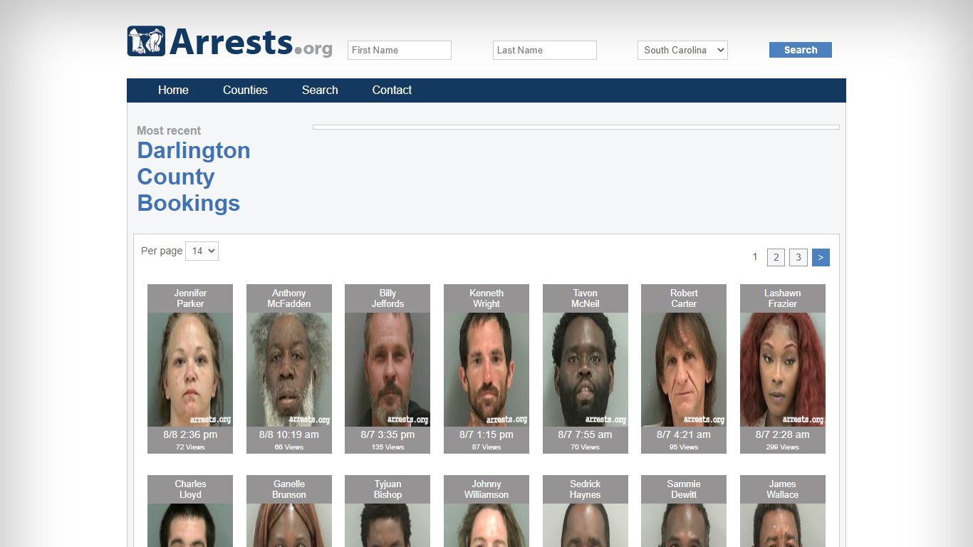 Darlington County Arrests And Inmate Search