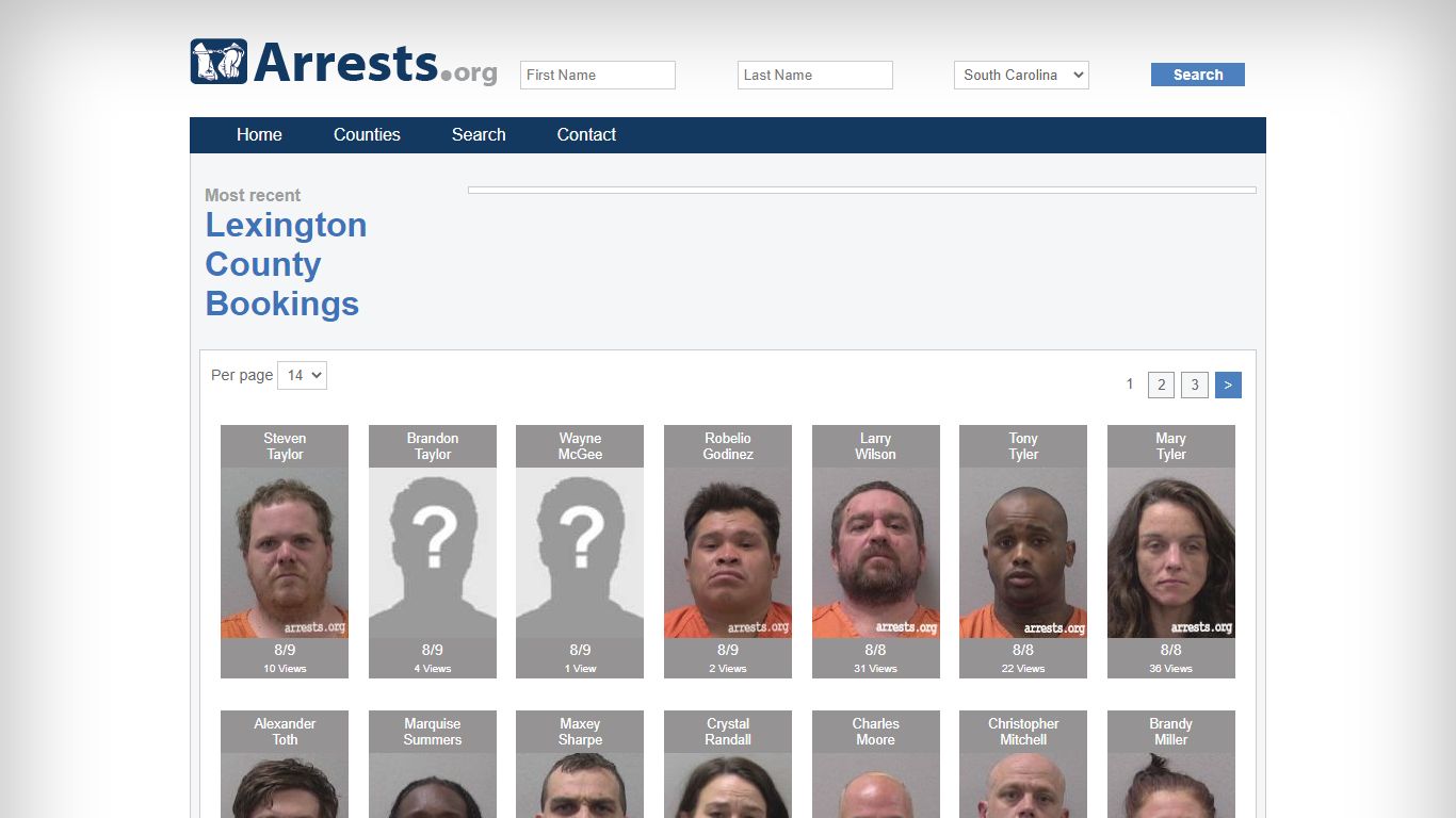 Lexington County Arrests and Inmate Search